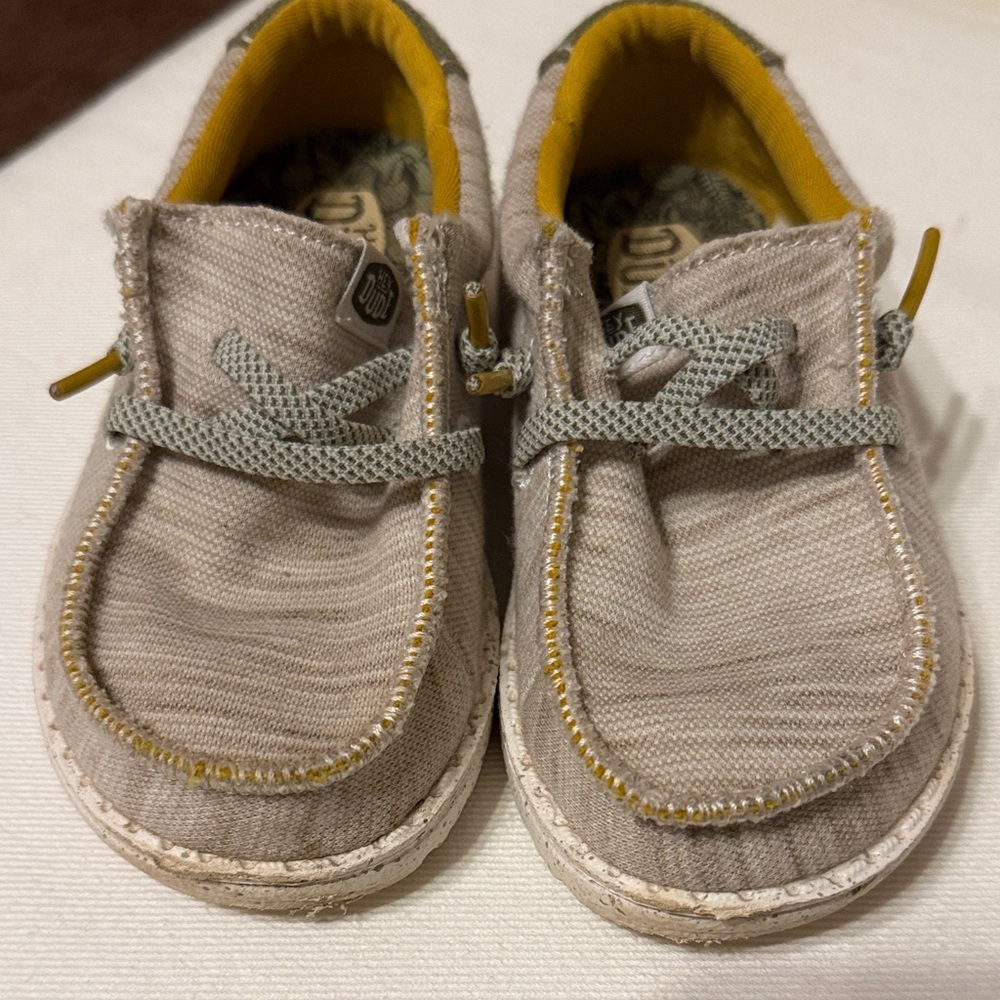 Hey Dude Tan Kids Moccasins